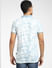 Blue Printed Polo Neck T-shirt_392439+4