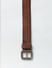 Brown Textured Striped Leather Belt_392507+4