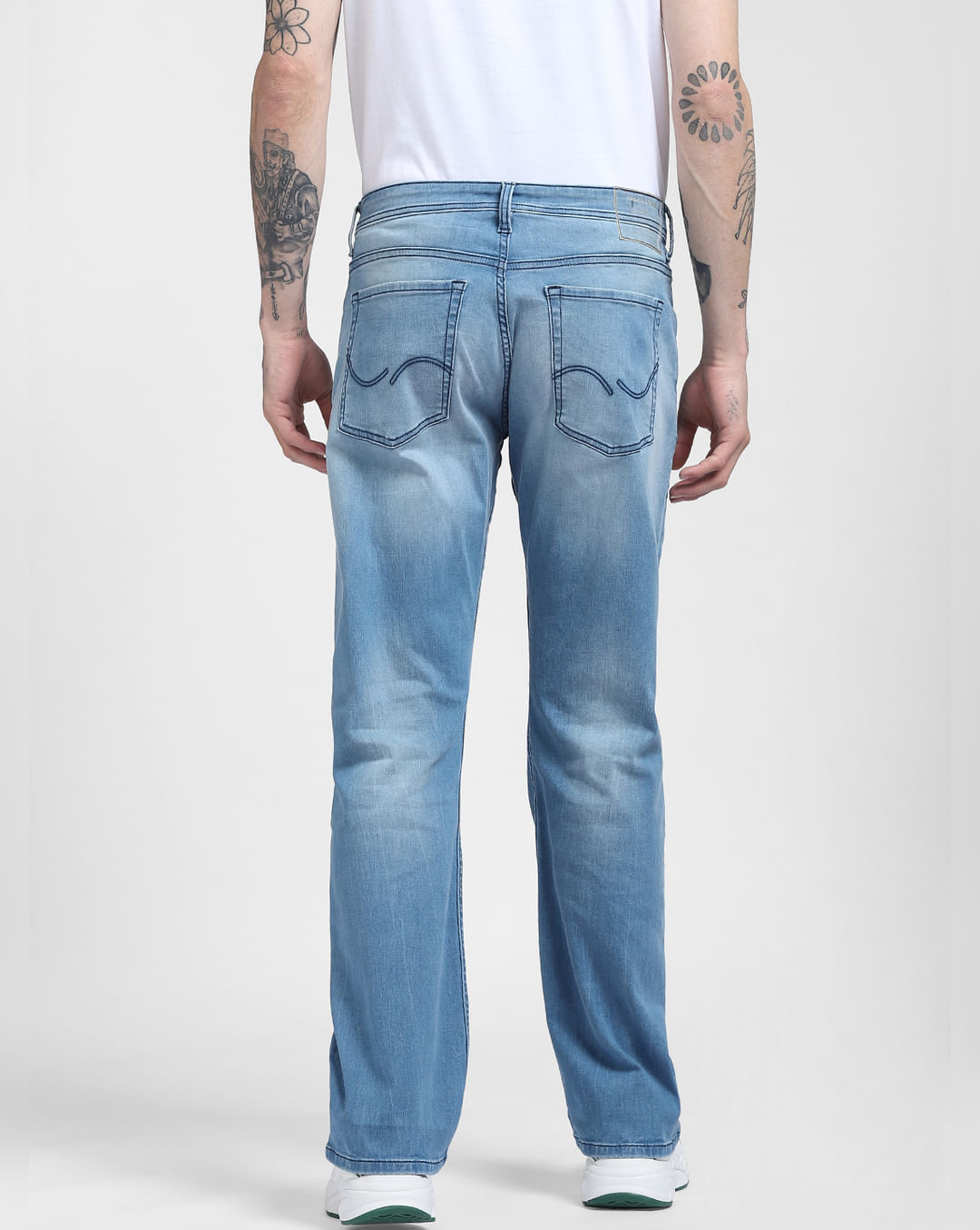 Blue High Rise Bootcut Jeans