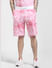 Pink Tie Dye Co-ord Shorts_392470+2