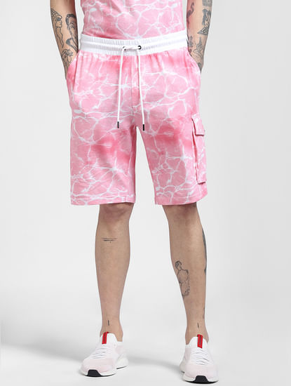 Pink Tie Dye Co-ord Shorts