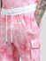 Pink Tie Dye Co-ord Shorts_392470+5