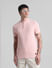 Pink Henley Knitted T-shirt_415274+1