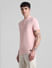 Pink Henley Knitted T-shirt_415274+3