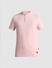 Pink Henley Knitted T-shirt_415274+7