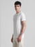 White Striped Knit T-shirt_415276+3