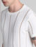 White Striped Knit T-shirt_415276+5