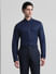Blue Check Full Sleeves Shirt_415278+2