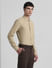 Brown Knitted Full Sleeves Shirt_415282+3
