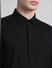 Black Knitted Full Sleeves Shirt_415284+5