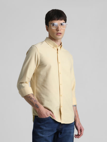 Yellow Oxford Full Sleeves Shirt