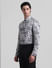 Grey Floral Print Full Sleeves Shirt_415291+3