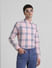 Pink Check Print Full Sleeves Shirt_415296+1