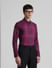 Purple Check Print Full Sleeves Shirt_415297+1