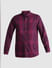 Purple Check Print Full Sleeves Shirt_415297+7