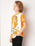 GARFIELD Orange Printed Colourblocked T-shirt_415256+3