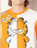 GARFIELD Orange Printed Colourblocked T-shirt_415256+6