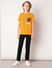 GARFIELD Orange Printed Cotton T-shirt_415259+5