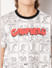 GARFIELD White Printed Co-ord Set T-shirt_415260+6