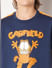 GARFIELD Blue Printed Cotton T-shirt_415263+6