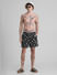 Black Printed Swim Shorts_415299+5