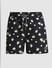 Black Printed Swim Shorts_415299+6