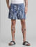 Blues Striped Print Swim Shorts_415302+1