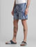 Blues Striped Print Swim Shorts_415302+2