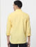 Yellow Full Sleeves Washed Linen Shirt_383640+4