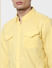 Yellow Full Sleeves Washed Linen Shirt_383640+5