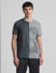 UNMATCHED by JACK&JONES Grey Printed Acid Washed T-shirt_412412+2