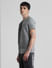 UNMATCHED by JACK&JONES Grey Printed Acid Washed T-shirt_412412+3