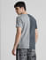 UNMATCHED by JACK&JONES Grey Printed Acid Washed T-shirt_412412+4