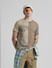 UNMATCHED by JACK&JONES Brown Printed Acid Washed T-shirt_412413+1