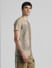 UNMATCHED by JACK&JONES Brown Printed Acid Washed T-shirt_412413+3