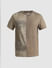 UNMATCHED by JACK&JONES Brown Printed Acid Washed T-shirt_412413+7