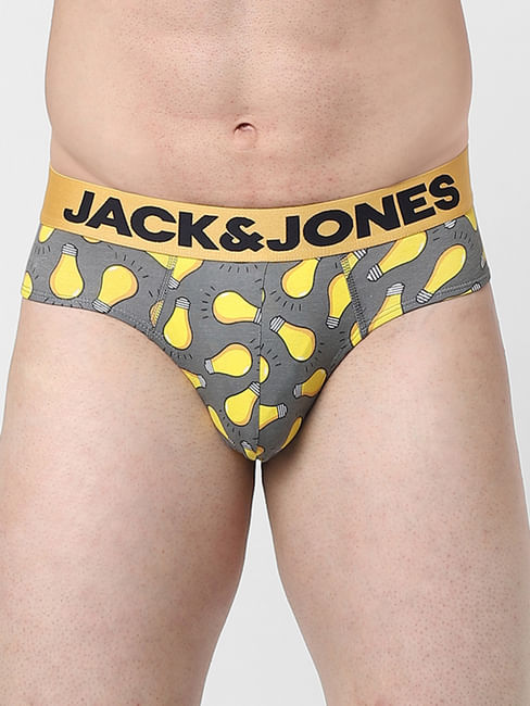 Yellow All Over Print Briefs