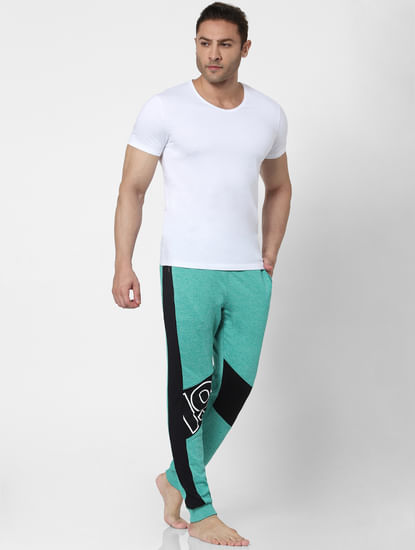 Green Mid Rise Trackpants