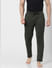 Green Mid Rise Trackpants_389322+2
