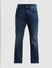 Dark Blue Mid Rise Clark Regular Fit Jeans_410864+6