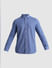 Blue Knitted Full Sleeves Shirt_410867+7