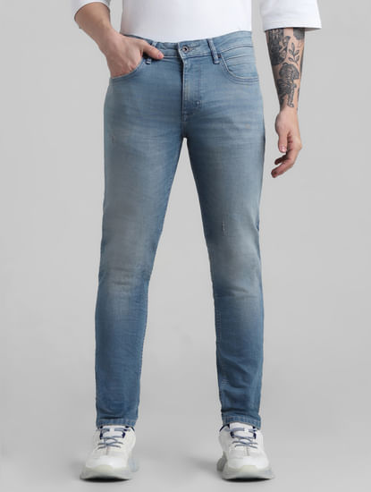 Stylish Skinny Jeans For Men 2019 Biker Skinny Slim Straight