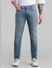 Blue Low Rise Washed Ben Skinny Jeans_410868+1