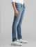 Blue Low Rise Washed Ben Skinny Jeans_410868+2