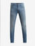 Blue Low Rise Washed Ben Skinny Jeans_410868+7