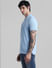 Light Blue Knitted Polo T-shirt_410874+3