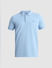 Light Blue Knitted Polo T-shirt_410874+7