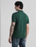 Dark Green Knitted Polo T-shirt_410876+4