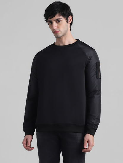 Relaxed Fit Zip-top sweatshirt - Black - Men