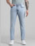 Light Blue Low Rise Washed Ben Skinny Jeans_410892+1